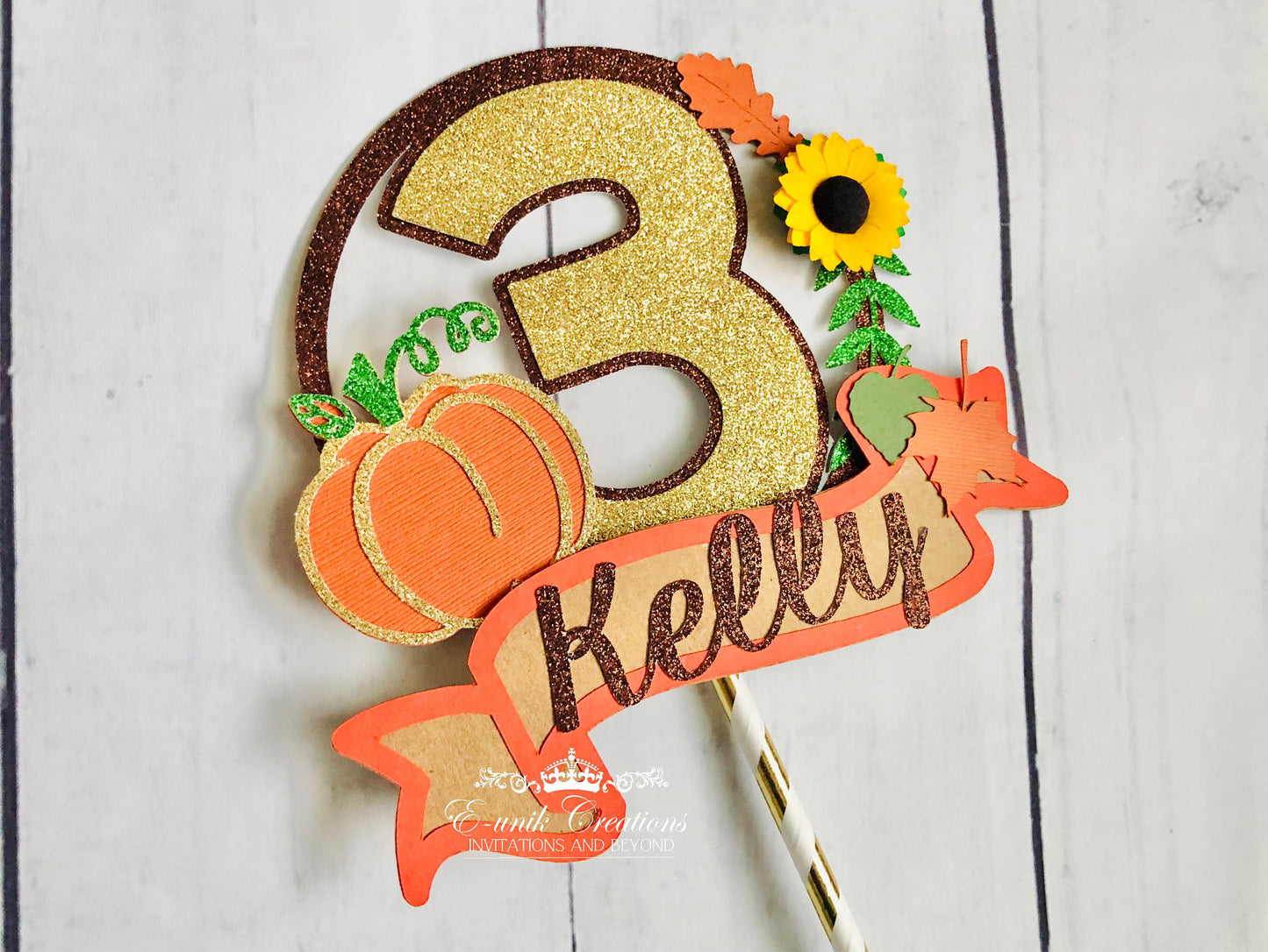 Pumpkin Cake Topper