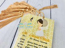 Load image into Gallery viewer, Communion Favors, Book Mark Favors, Prayer Card, Girl 1st Communion. GC202010
