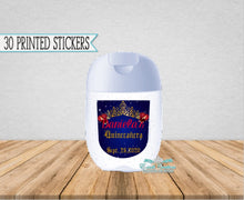 Load image into Gallery viewer, Hand Sanitizer Label, Belle Stickers, Sanitizer Sticker, Princess Belle Favors. BB0920
