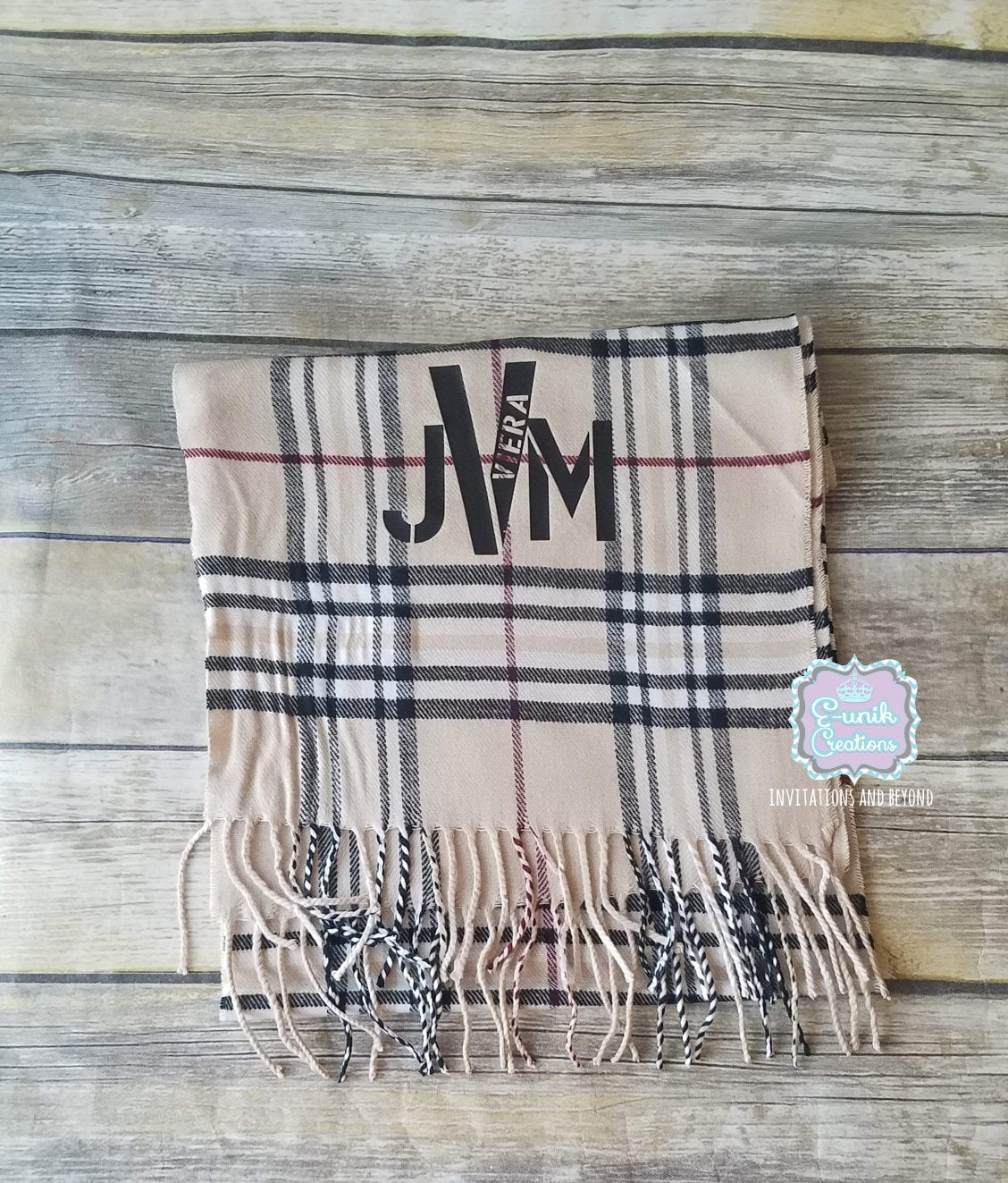 Monogram Men Scarf, Name Scarf Winter, Custom Man Gift