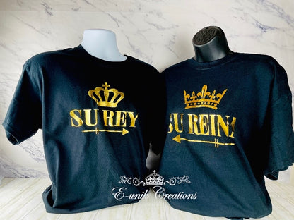 Camiseta Pareja Su Rey Su Reina