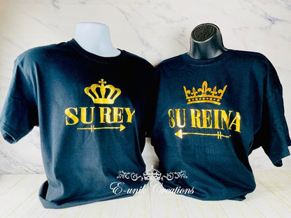 Camiseta Pareja Su Rey Su Reina