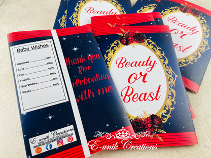 Beauty and The Beast Chip Bags Covers