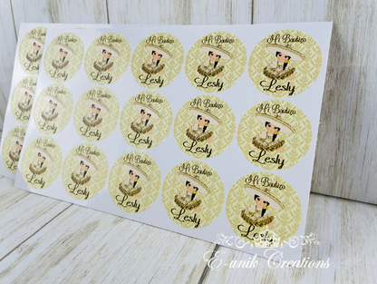 Gold Charrita Stickers