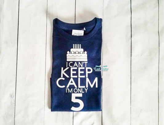 Camiseta Keep Calm Birthday