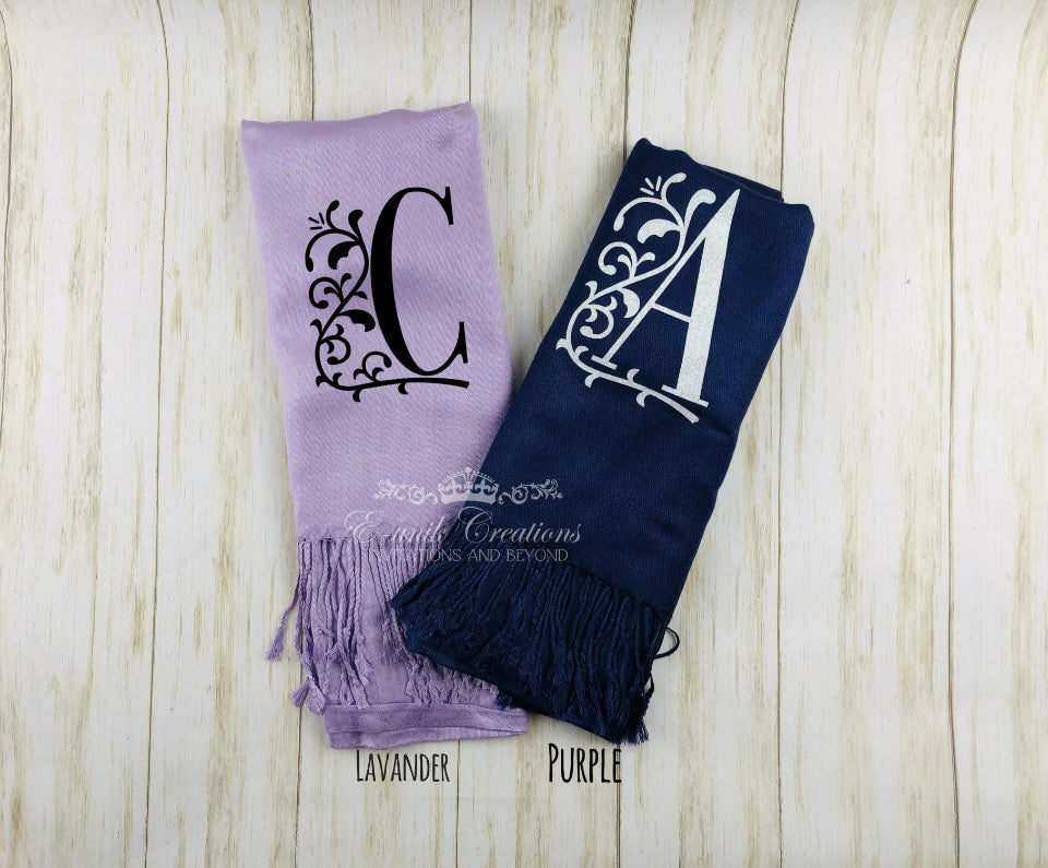 Personalized Pashmina Cashmere Scarf