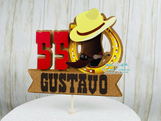 Western Cake Topper, Cowboy Boot Topper
